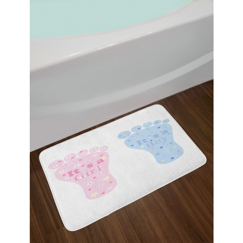 Footprints Blooms Bath Mat