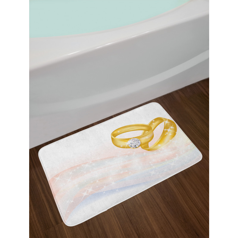 2 Rings Abstract Bath Mat