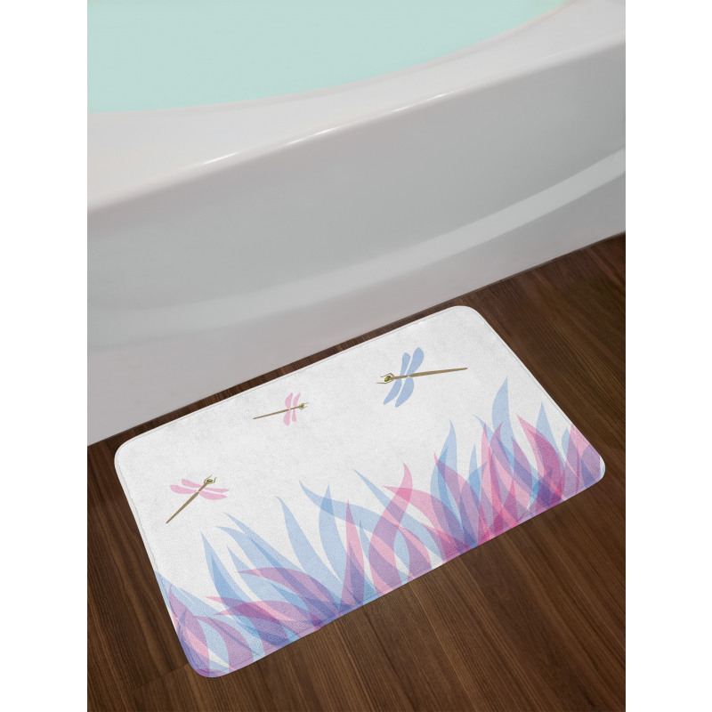 Dragoflies on Flame Bath Mat