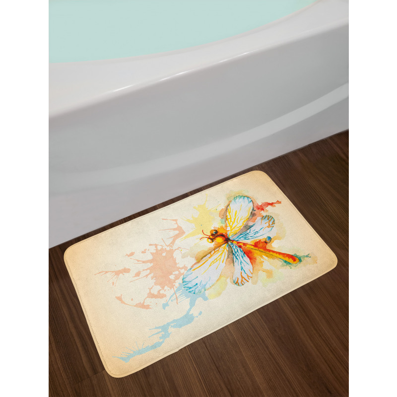 Dragonfly Moth Bug Bath Mat