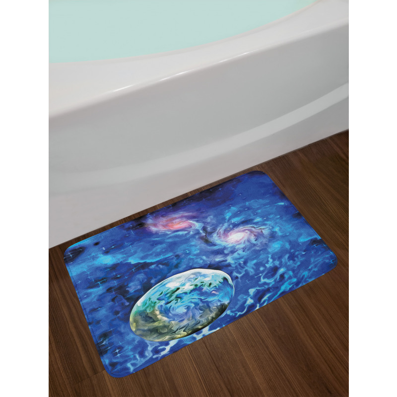 Planet Space Art Bath Mat