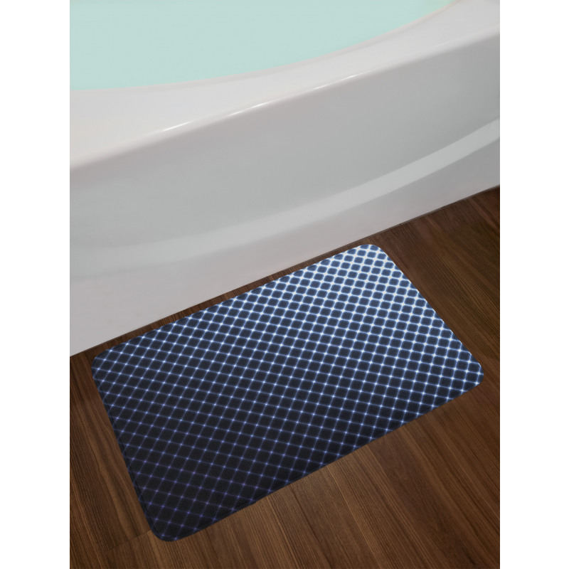 Checkered Halftone Bath Mat