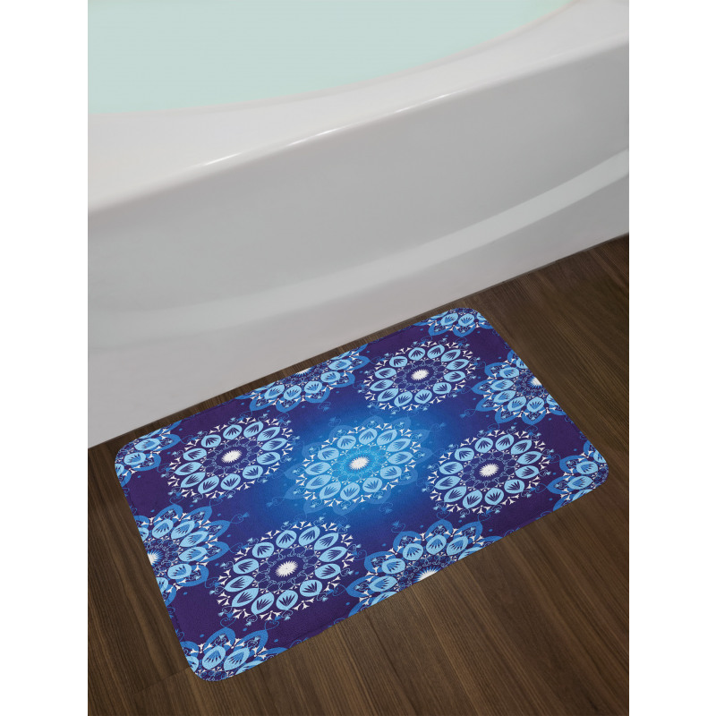 Vintage Snowflakes Bath Mat