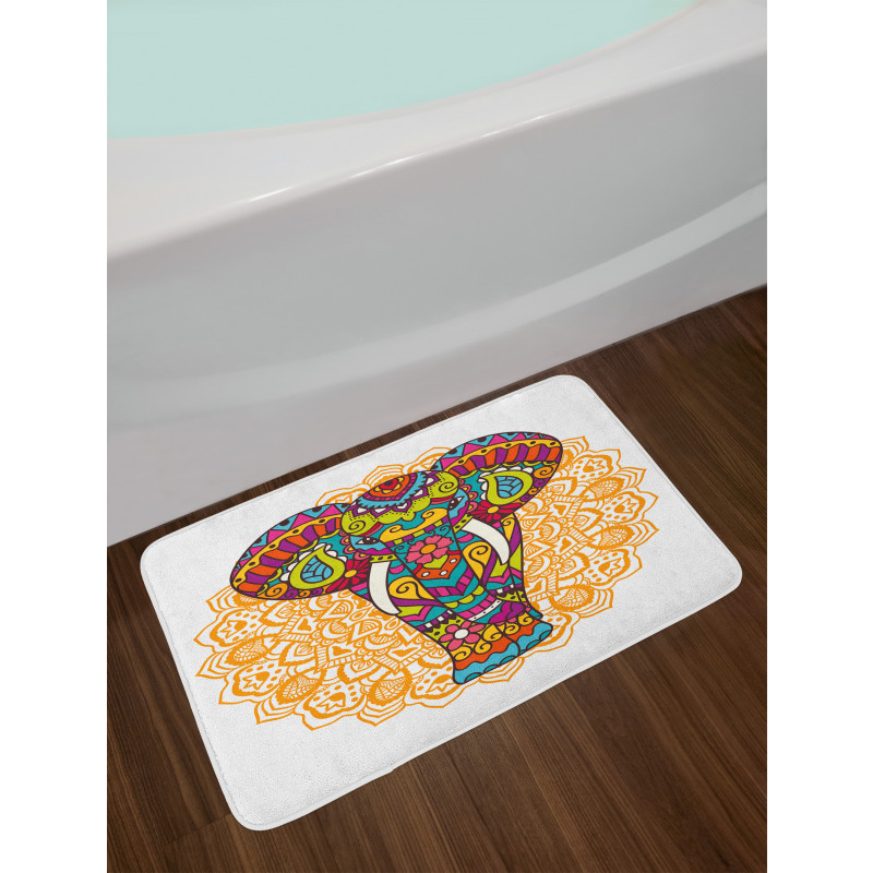 Ethnic Animal Bath Mat