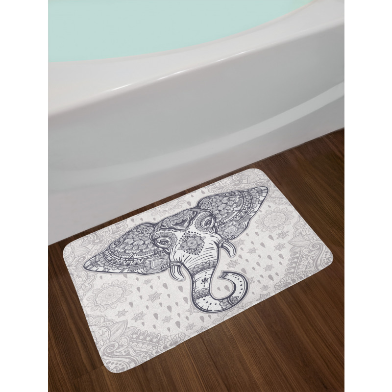 Bohem Hippie Motif Bath Mat