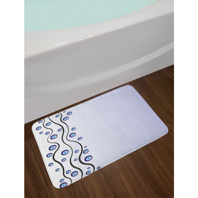 Eye Shape Shape Lines Bath Mat