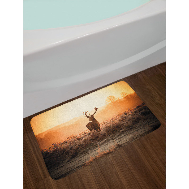 Deer Morning Sun Bath Mat