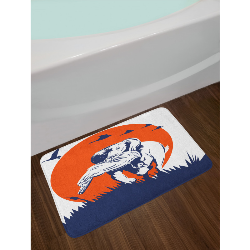 Cocker Dog and Ducks Bath Mat