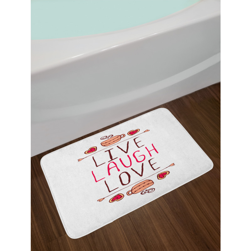 Teacup Cookies Bath Mat