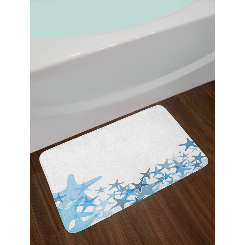 Blue Sea Animals Bath Mat