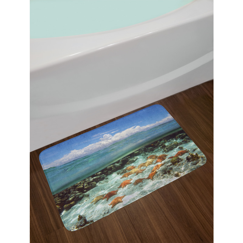 Sky Clouds Sea Bath Mat