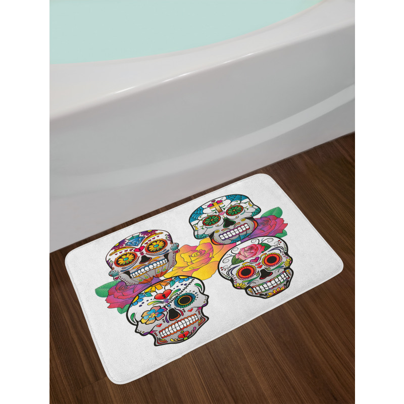 Rich Colors Ornate Bath Mat