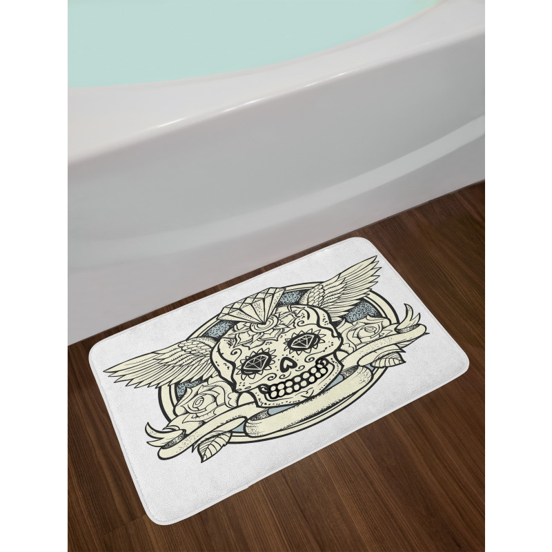 Calavera Diamond Bath Mat