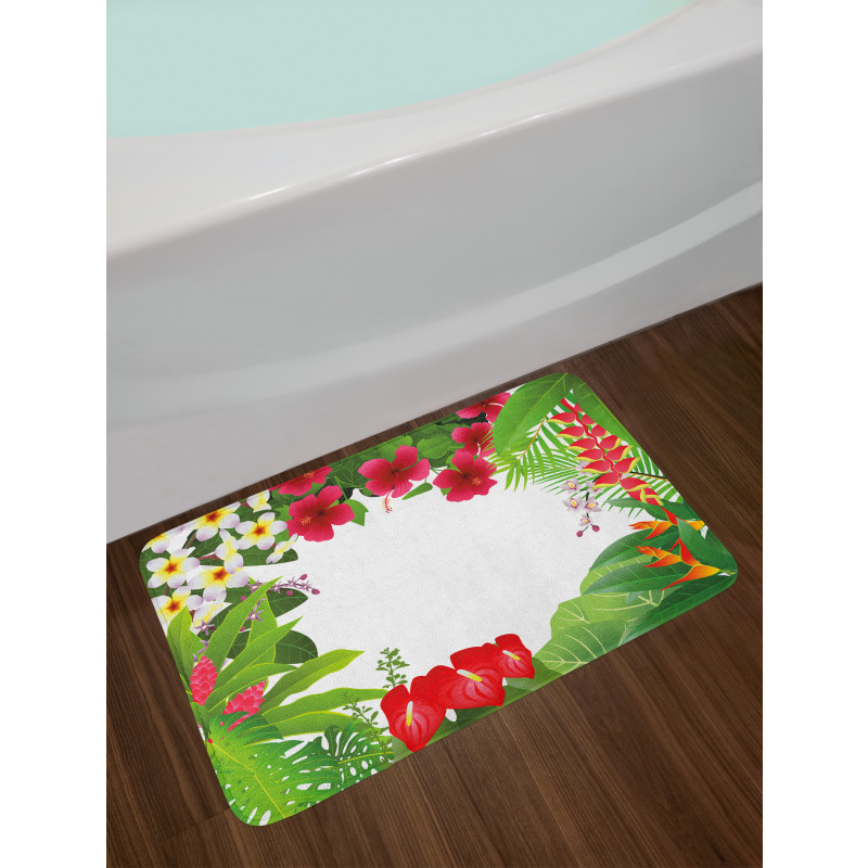 Plumeria Crepe Gingers Bath Mat