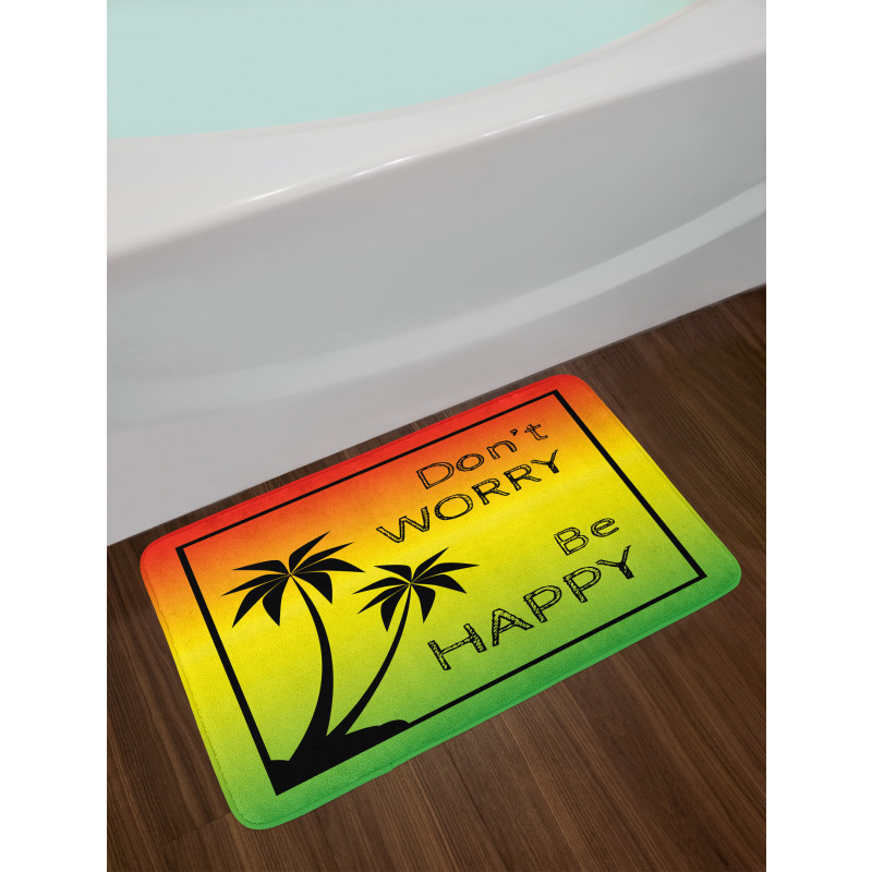 Positive Music Lettering Bath Mat