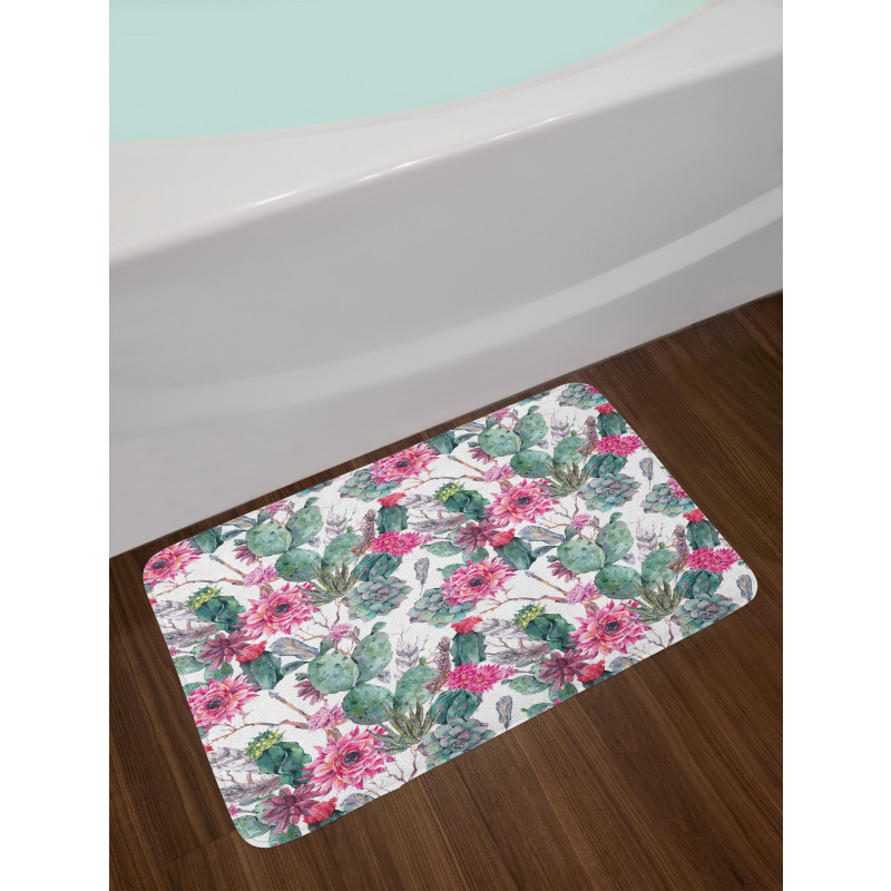 Spring Blooms Boho Style Bath Mat