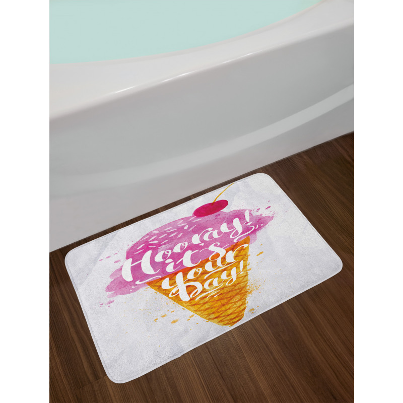 Words Cherry Bath Mat