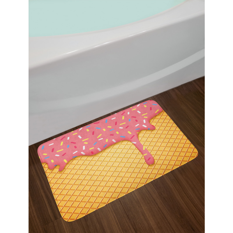 Waffle Pattern Bath Mat