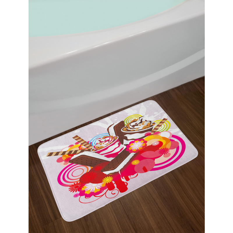 Flowers Deserts Bath Mat