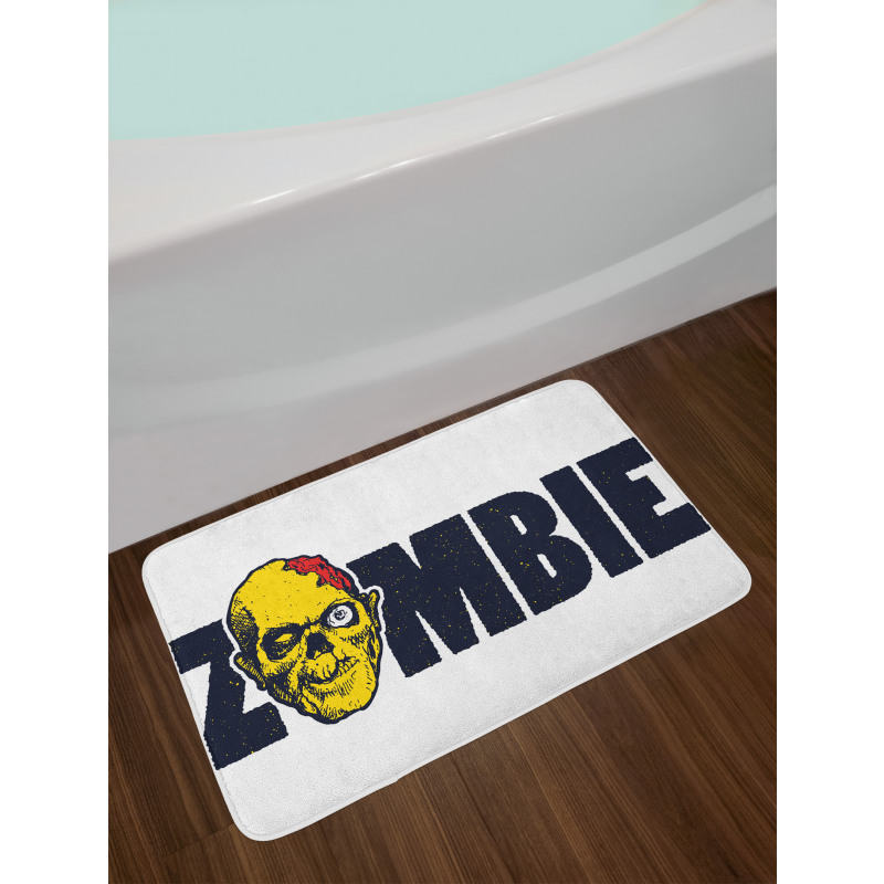 Dead Human Face Bath Mat