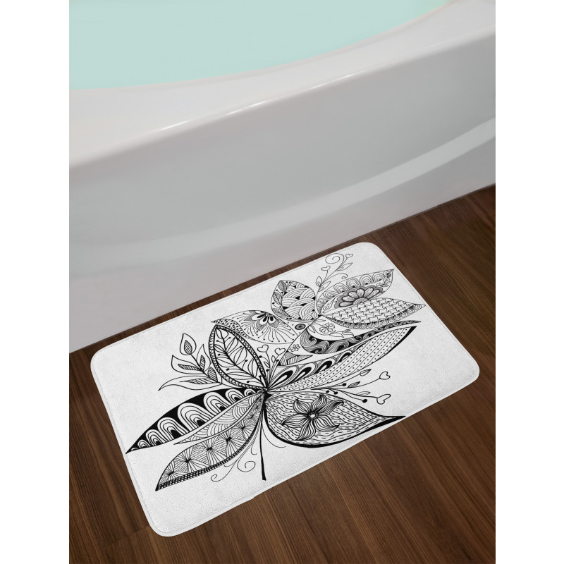 Eastern Ornate Flower Bath Mat