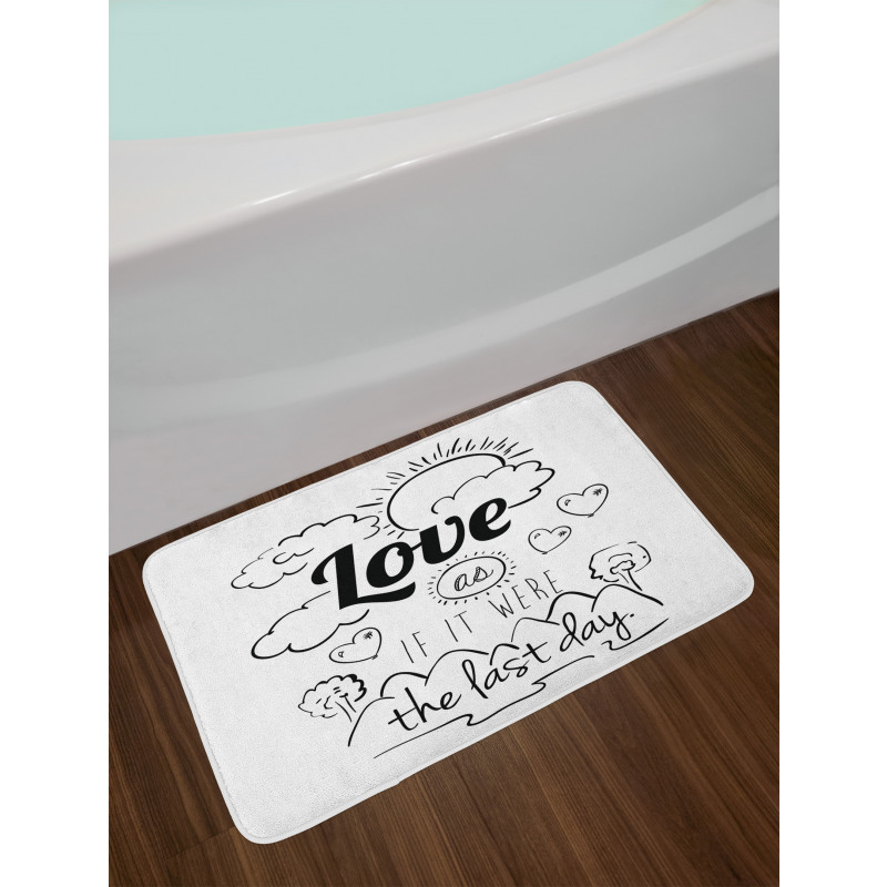 Optimist Message Bath Mat