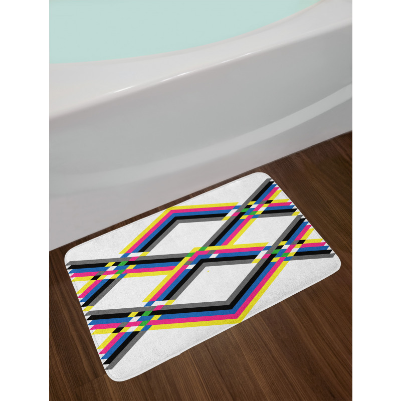 Zigzag Colorful Bath Mat