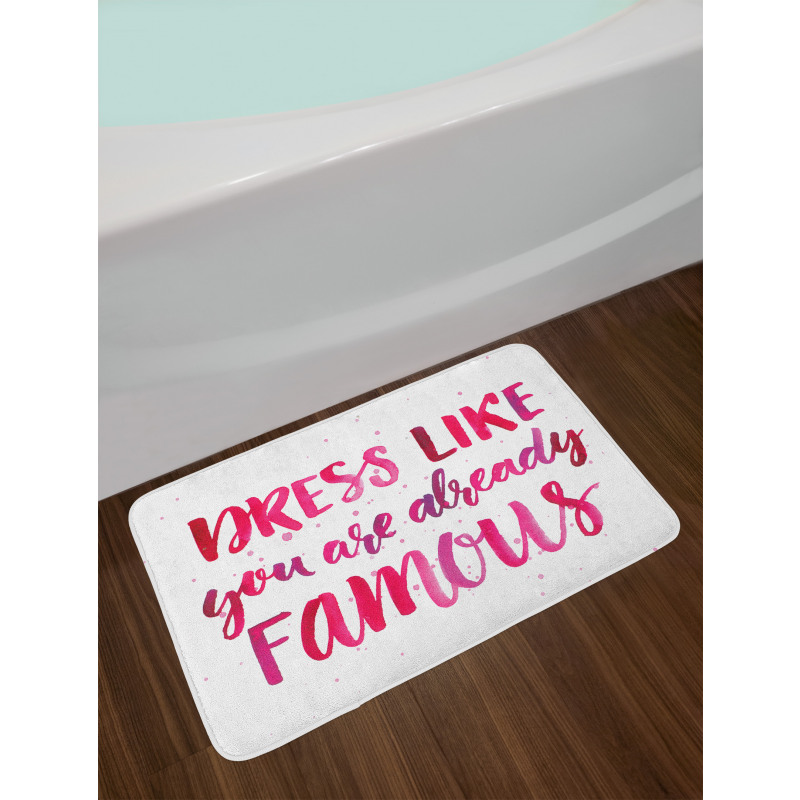 Fashion Words Bath Mat