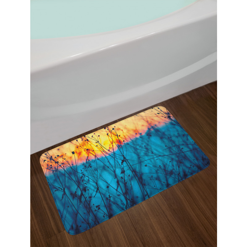 Autumn Dried Flowers Bath Mat