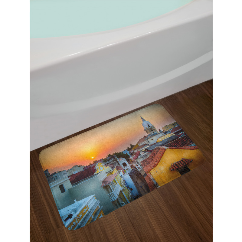 Rooftops Old City Coast Bath Mat