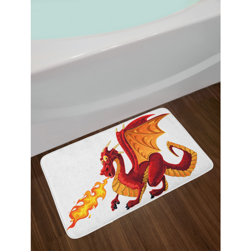 Funny Mascot Cartoon Bath Mat