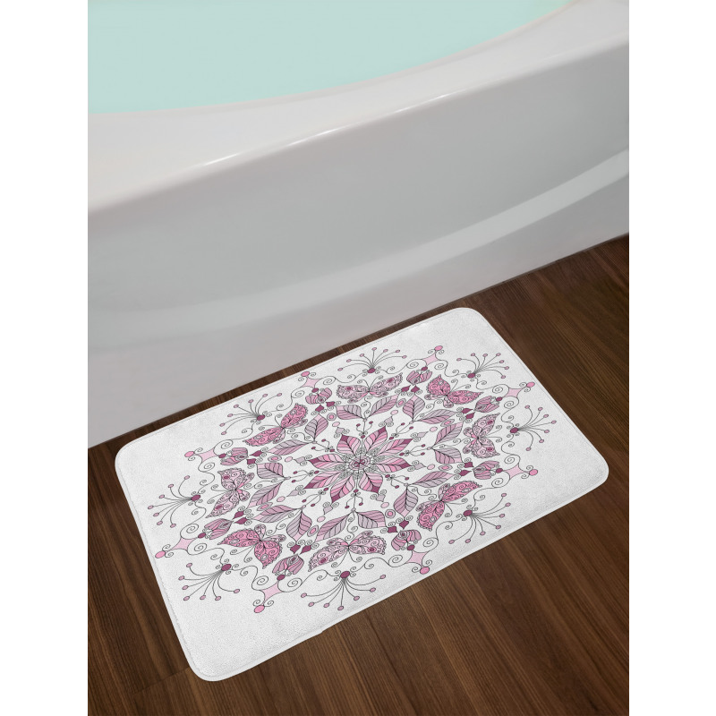 Pastel Lotus Bath Mat