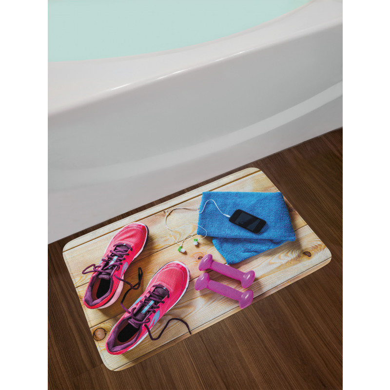 Women's Gym Equipment Bath Mat