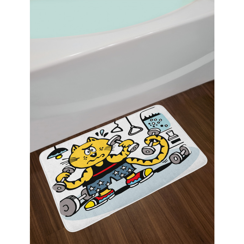 Cartoon Cat Lifting Bath Mat