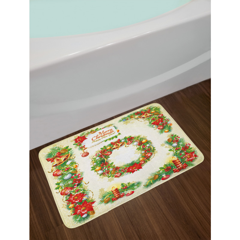 Nostalgic Celebration Bath Mat