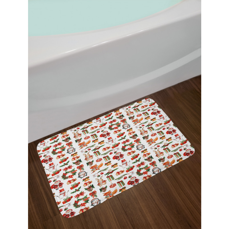 Rabbits Candles Bath Mat