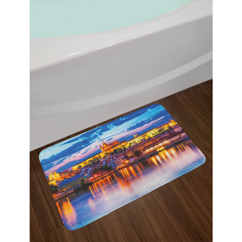 Evening in Prague Bath Mat