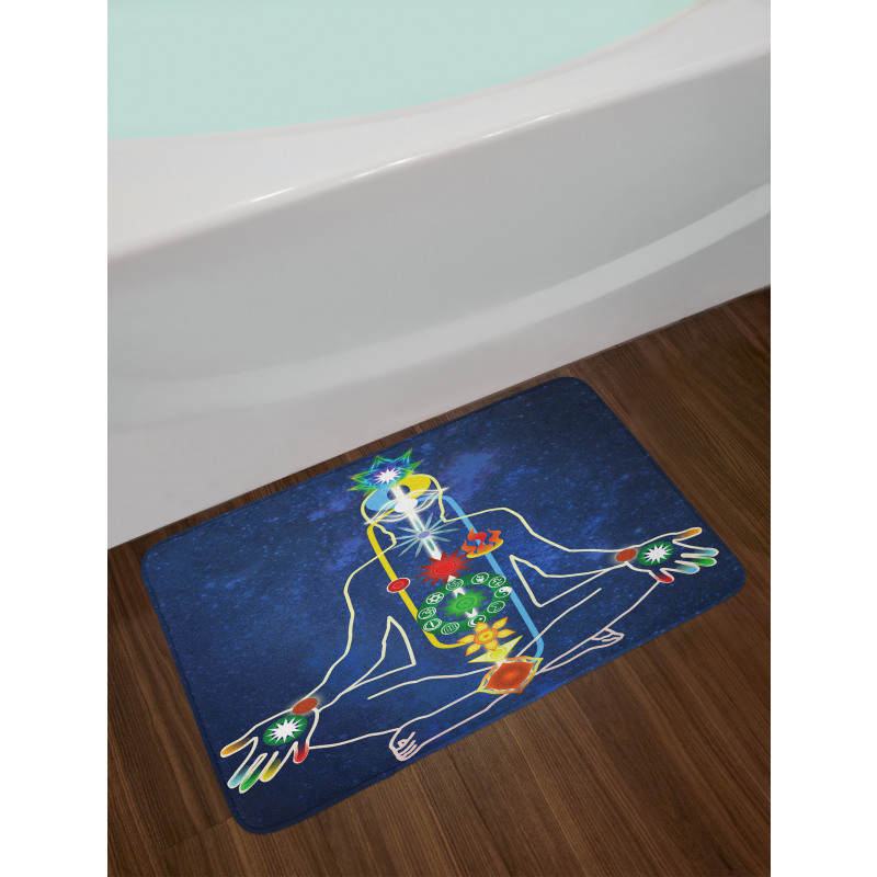 Scheme Power Body Person Bath Mat