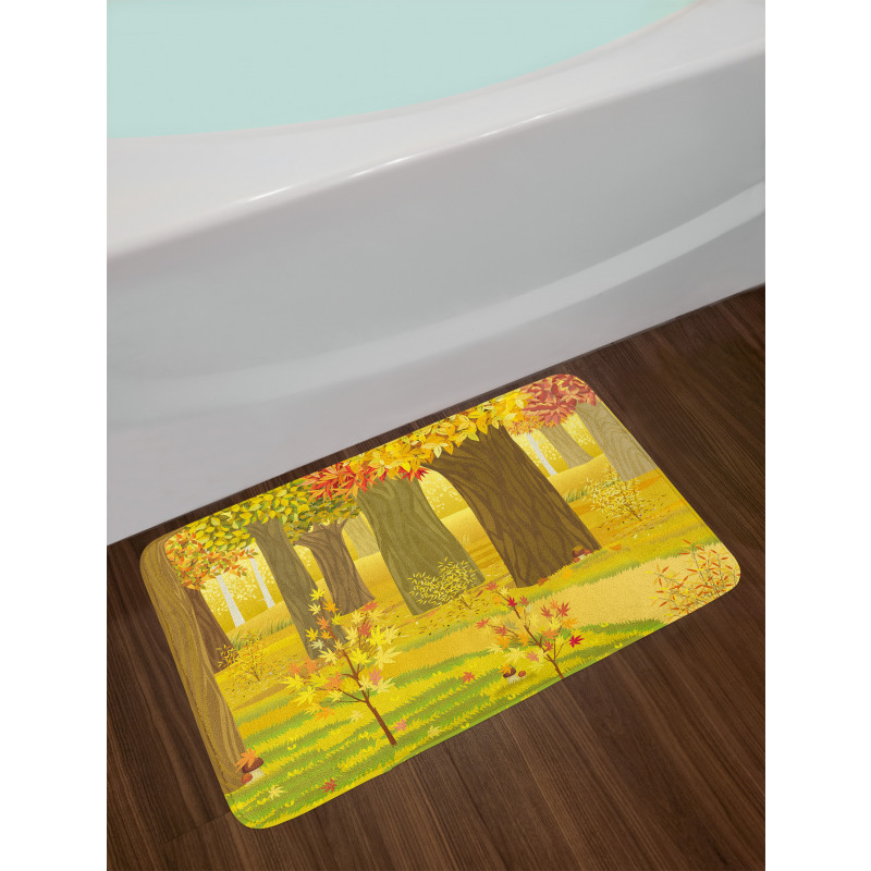 Fantasy Dreamlike Forest Bath Mat