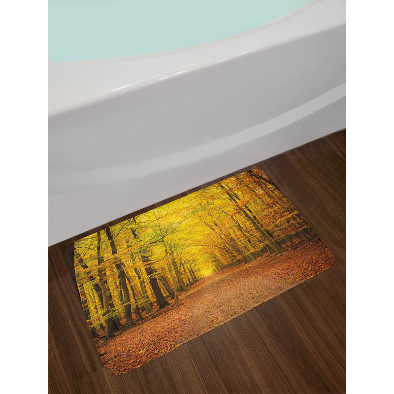 Seasonal Scenic Park Bath Mat