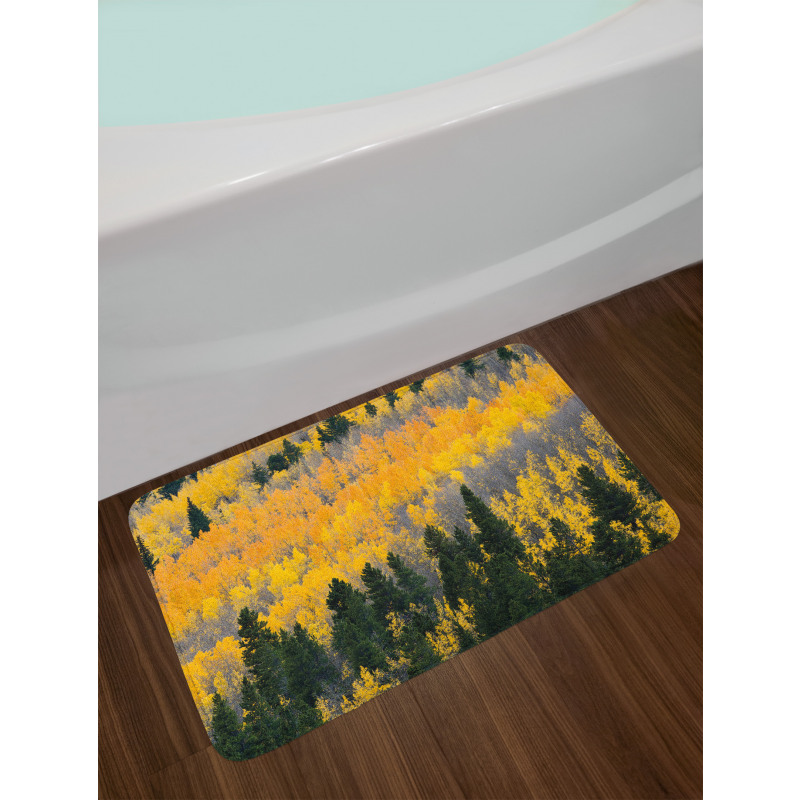 Colorful Aspen Trees USA Bath Mat