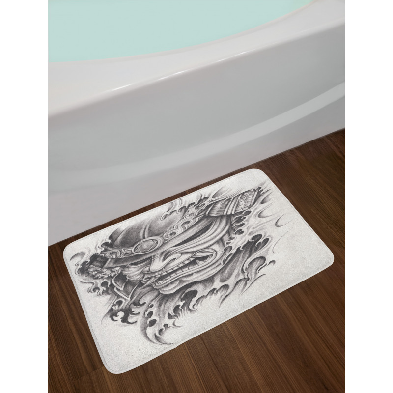 Warrior Samurai Art Bath Mat