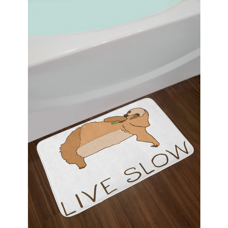 Happy Character Live Slow Bath Mat