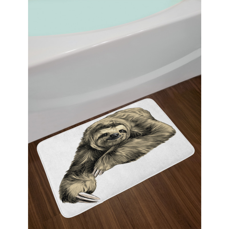 Tropical Animal Smiling Bath Mat