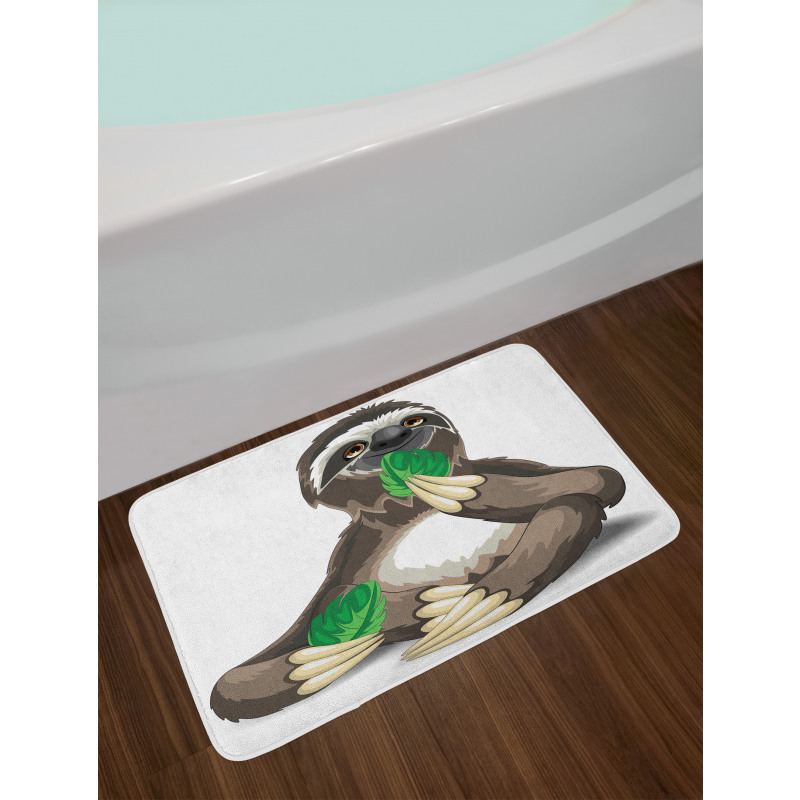 Sluggish Idle Character Bath Mat