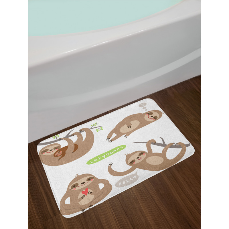 Kids Composition Animal Bath Mat