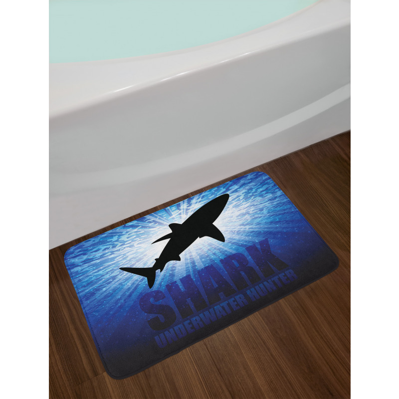 Underwater Hunter Danger Bath Mat