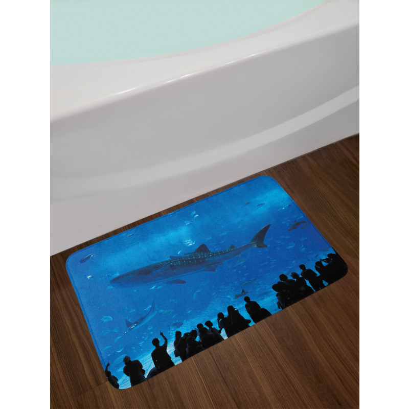 Aquarium Park and People Bath Mat