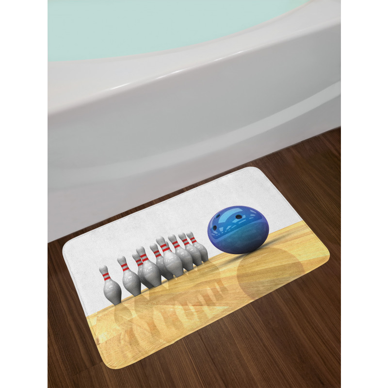 Objects on Floor Bath Mat