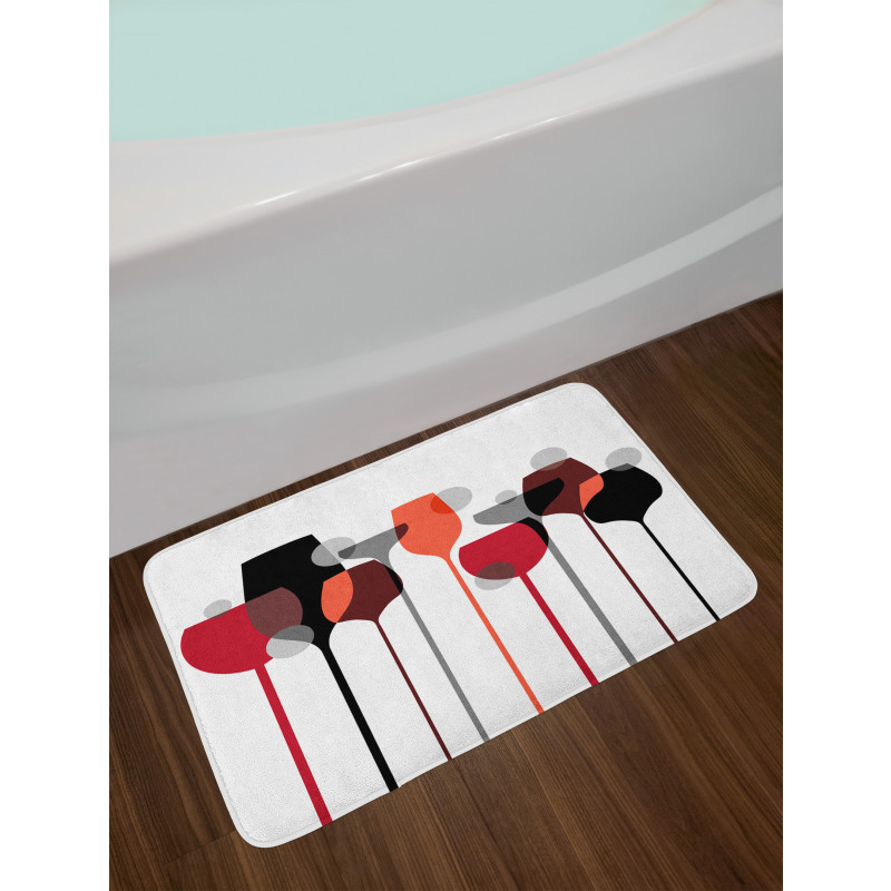 Abstract Glasses Bath Mat